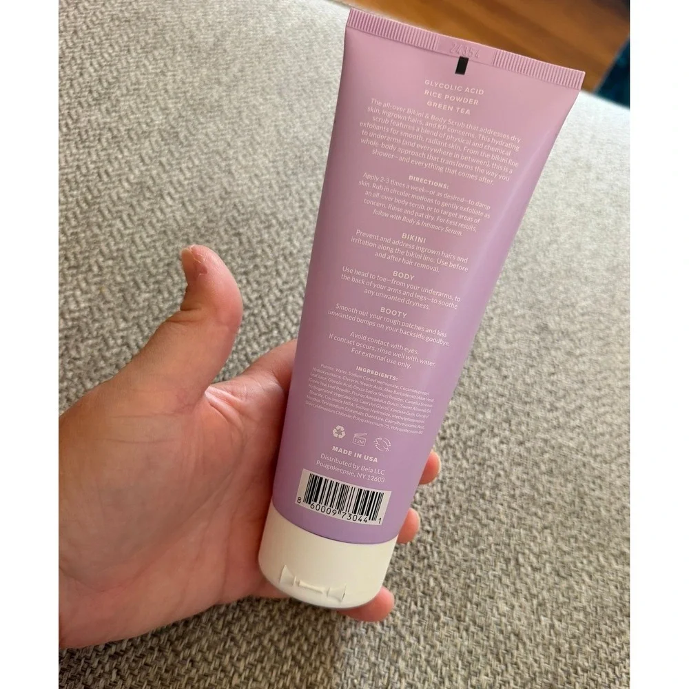 Beia NEW Women's Fragrance Free Exfoliating Bikini & Body Scrub‎ 7.61oz